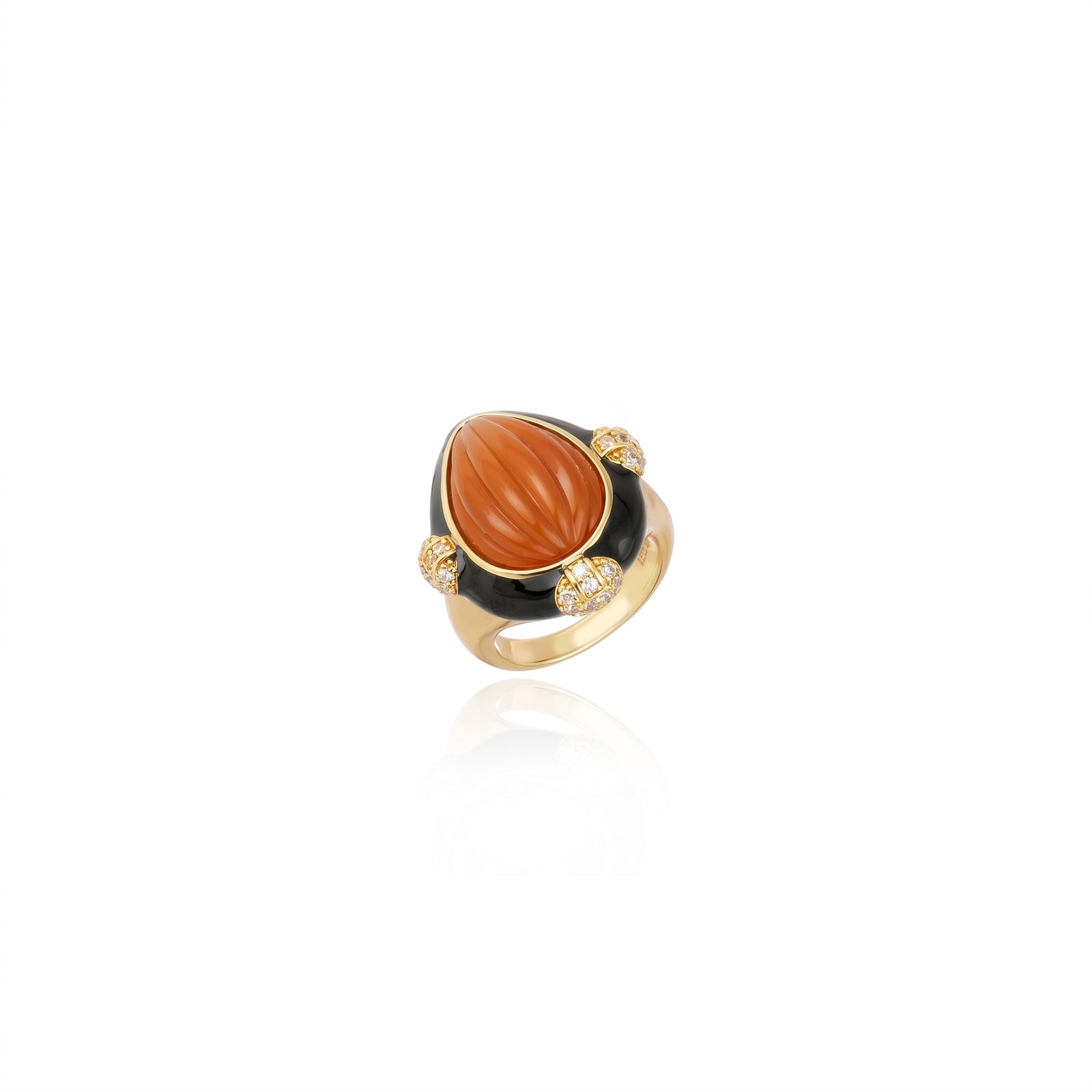 ANEL QUILLA CORAL Ouro
