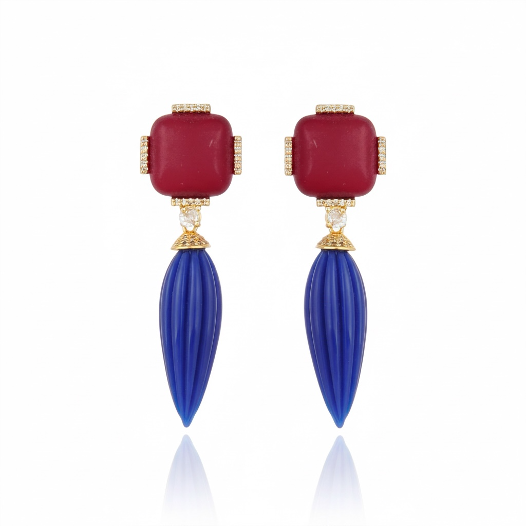 BRINCO NOEMIA VERMELHO Ouro