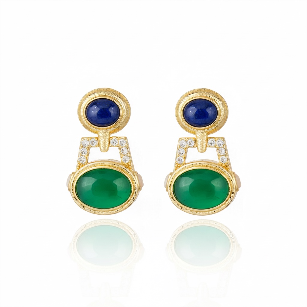 BRINCO SEGALL VERDE Ouro