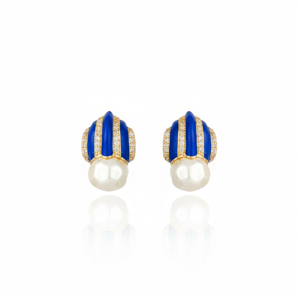 BRINCO GRAZ AZUL Ouro