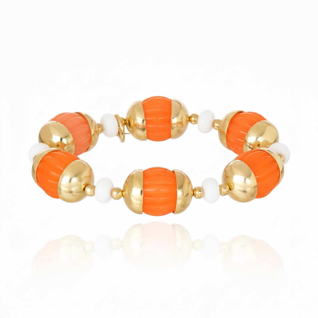 PULSEIRA ZINA LARANJA Ouro