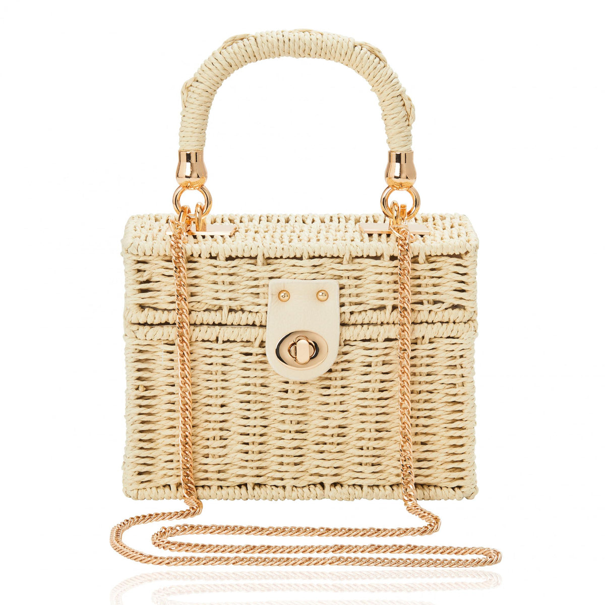 Maleta Rattan Off White Off