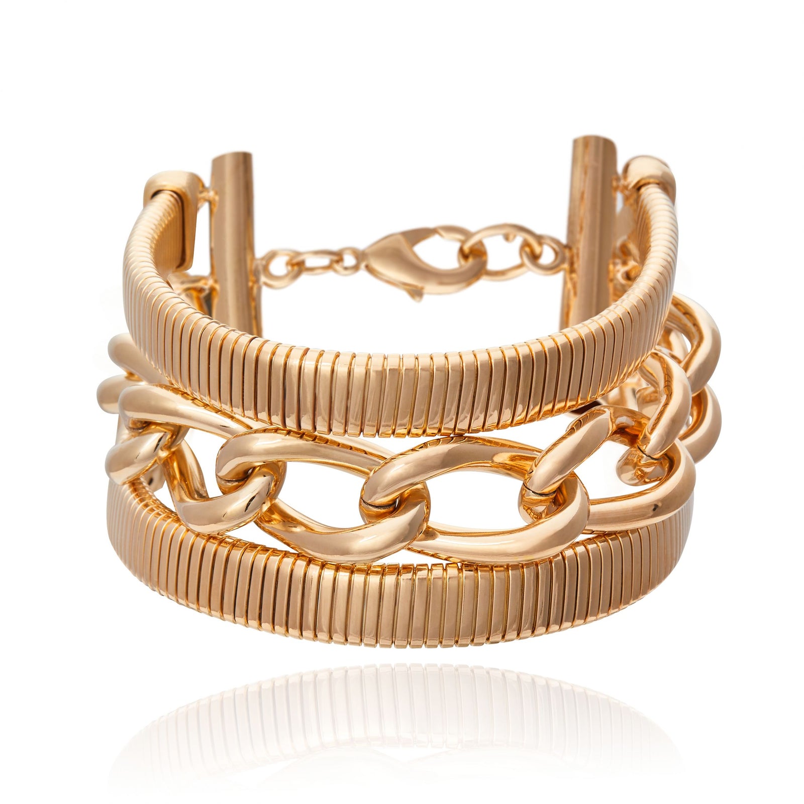 Pulseira Mix Corrente Vietnã Ouro
