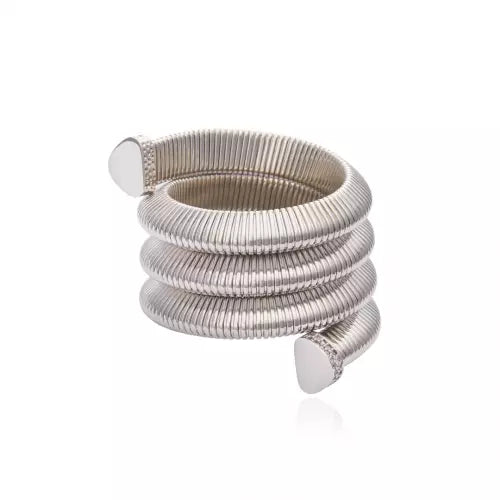 Bracelete Hemera Cuff Tubogas Prata