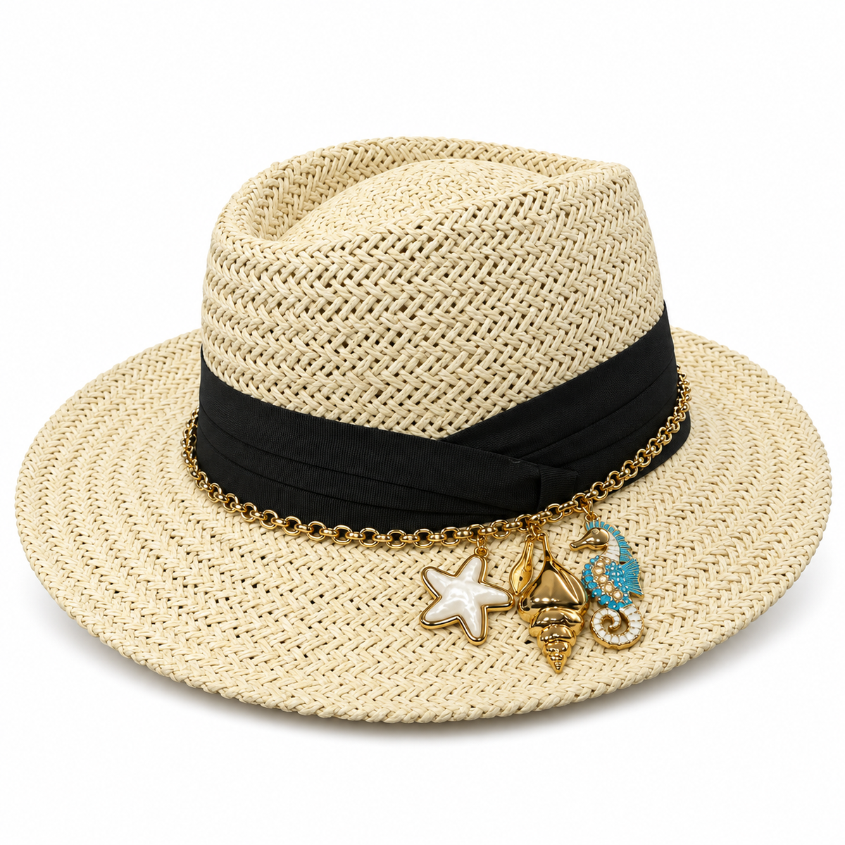 CHAPEU CAVALO MARINHO OFF WHITE Ouro