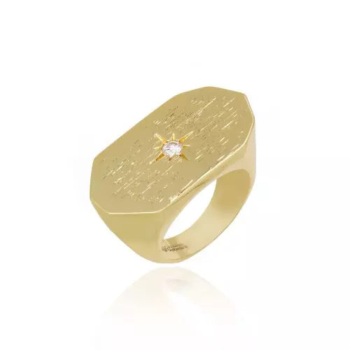 Anel Metal Icons Ouro