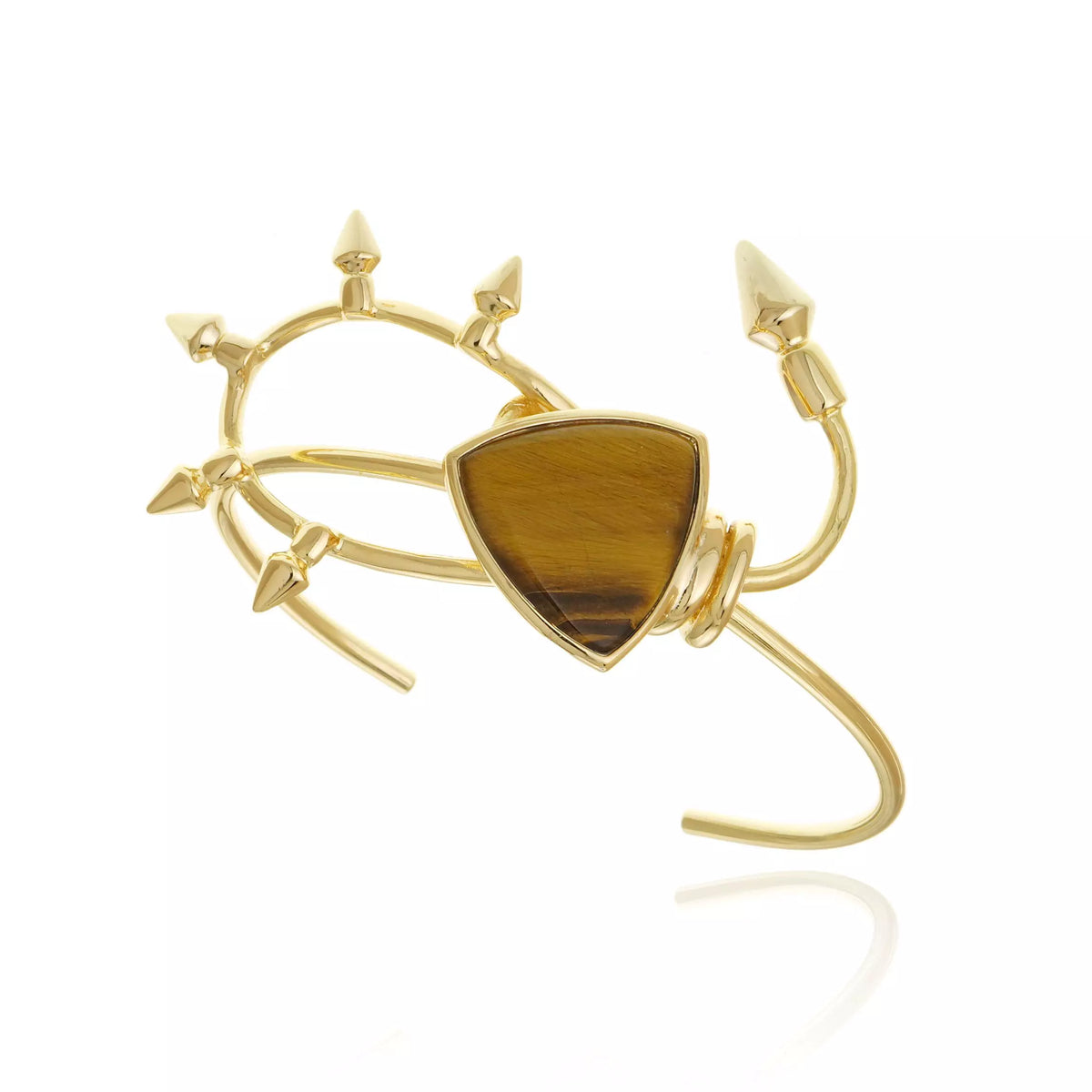 BRACELETE AURORA OLHO DE TIGRE AMARELO Ouro