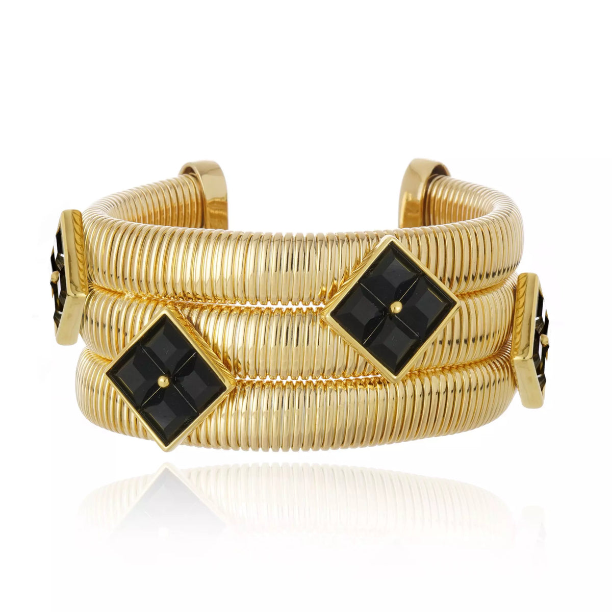 PULSEIRA PRISMA BLACK LUCENZA Ouro