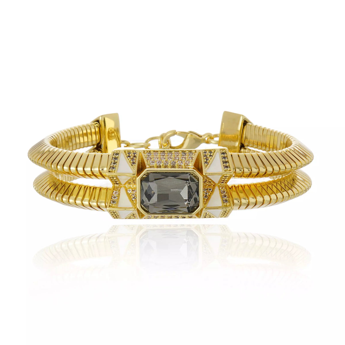 PULSEIRA VETTA BLACK LUCENZA Ouro