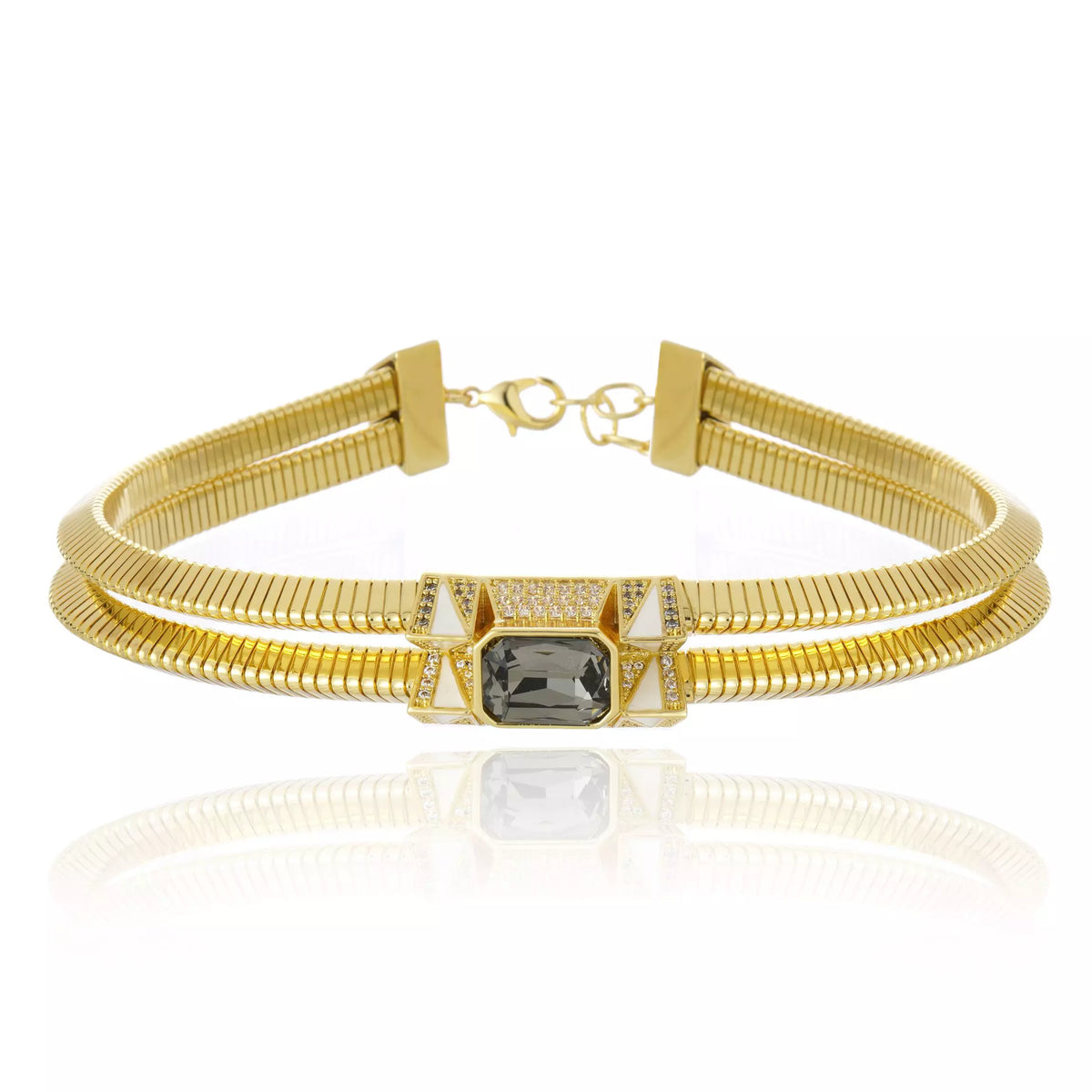 CHOCKER VETTA BLACK DIAMOND Ouro