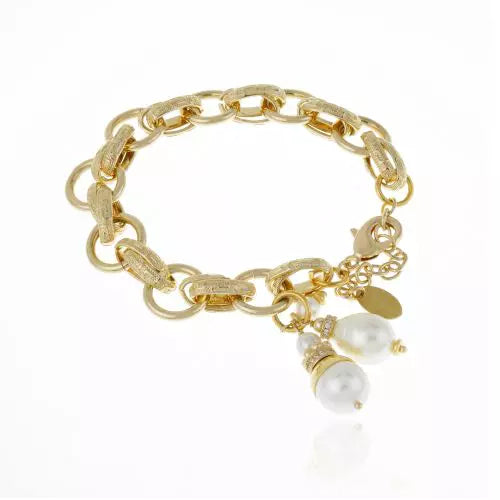 PULSEIRA SIRENA CACHO PEROLAS BAVENA Ouro