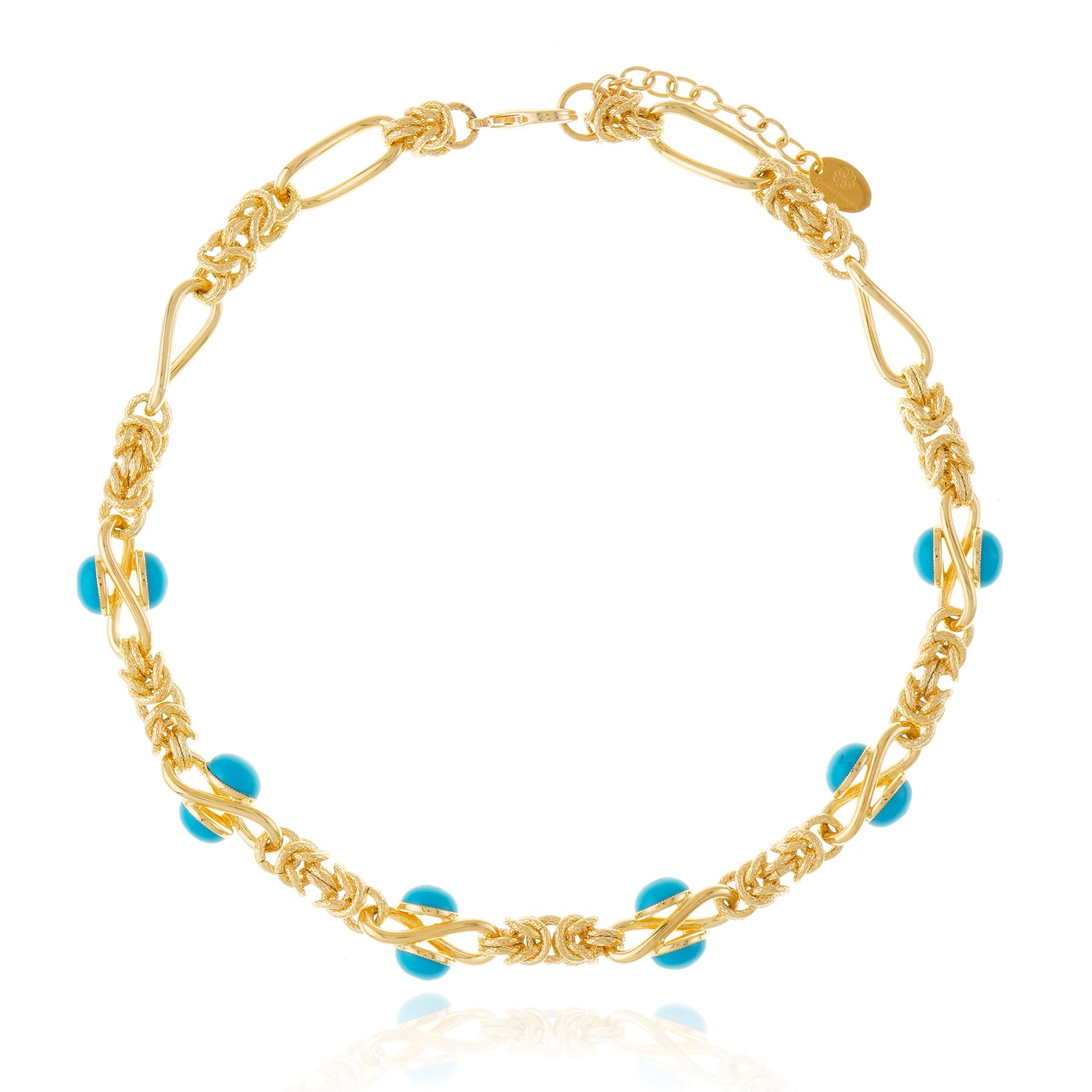 COLAR LISANZA CURTO COM GOTAS BAVENO Ouro