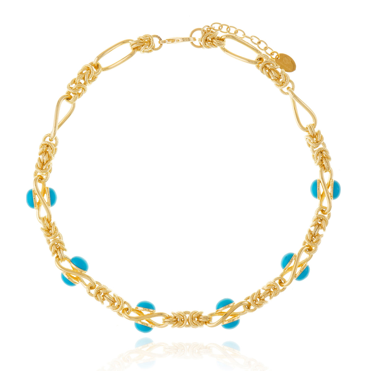 COLAR LISANZA CURTO COM GOTAS BAVENO Ouro